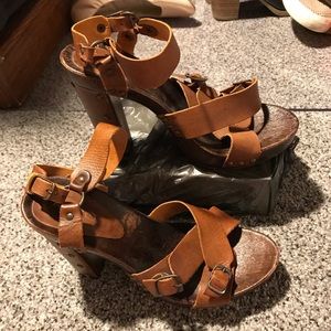 Aldo wooden heels